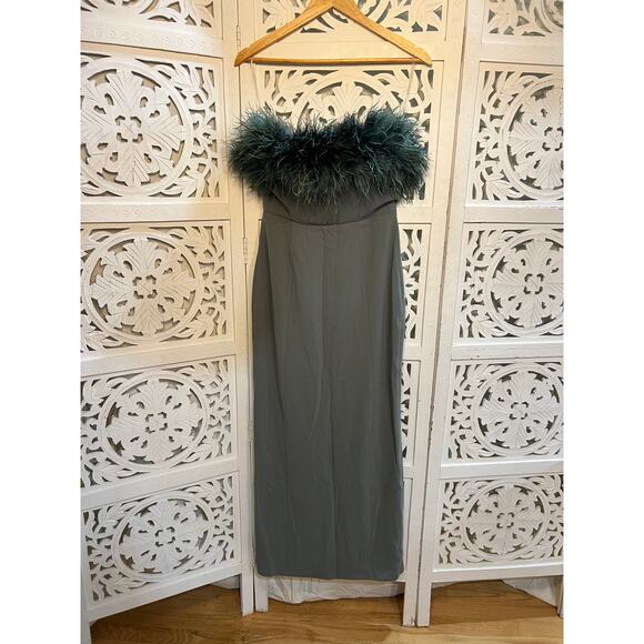 House of CB Juliene Eucalyptus Maxi Dres Size XS Extra Small - Picture 3 of 9